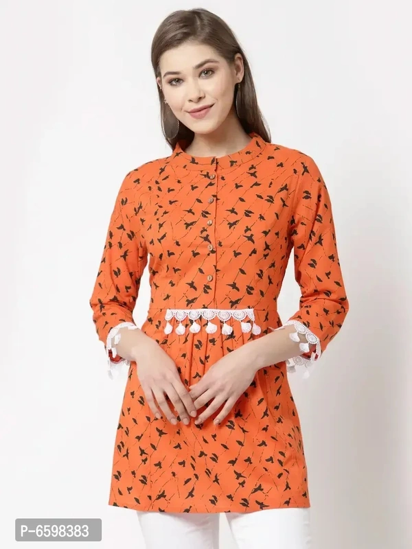 Stylish Cotton Printed Tunic For Women And Girls