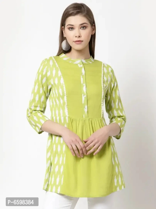 Stylish Cotton Printed Tunic For Women And Girls