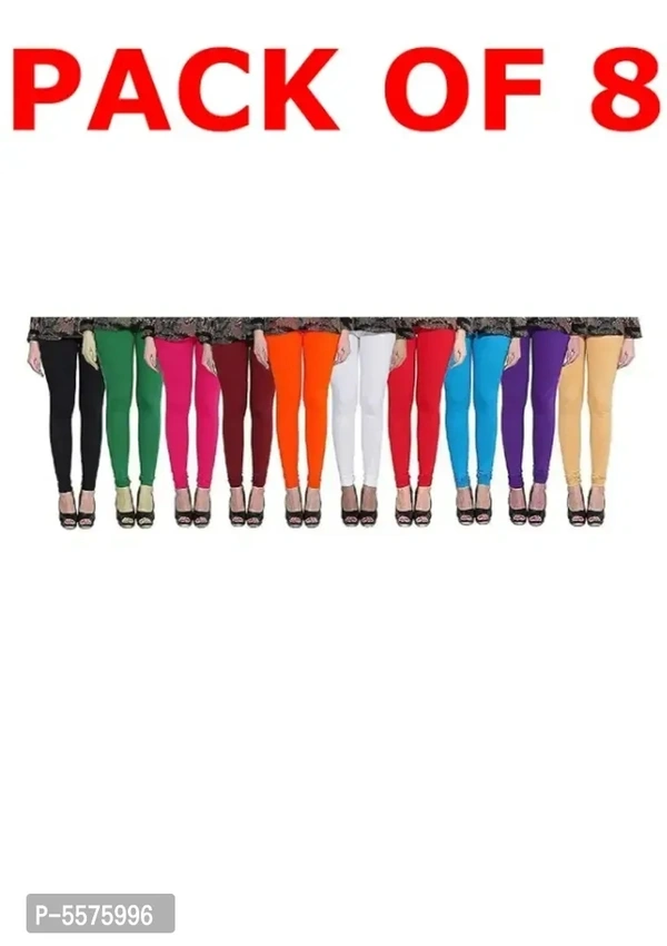 Womens Cotton Lycra Leggings Combo Offer for Women pack of 8