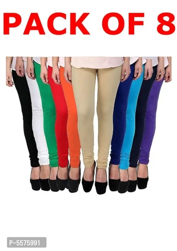Womens Cotton Lycra Leggings Combo Offer for Women pack of 8