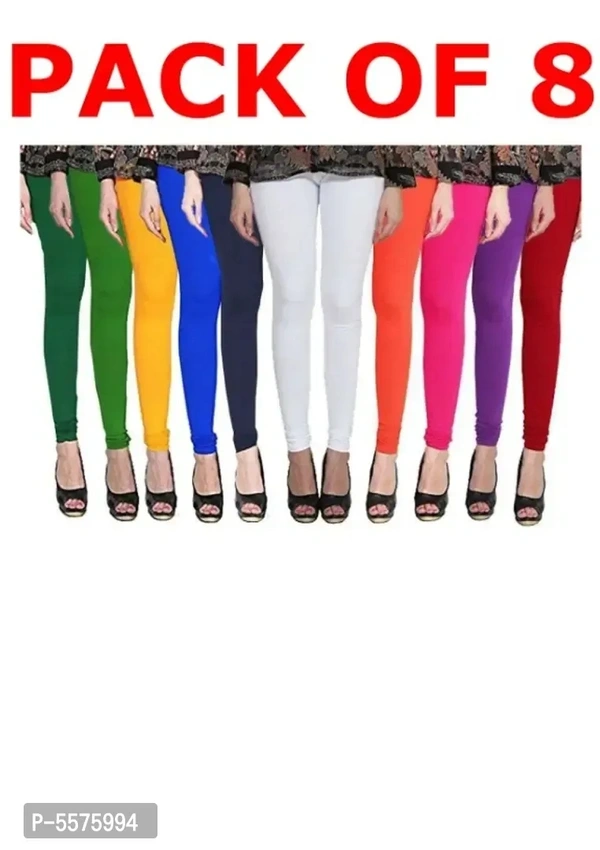 Womens Cotton Lycra Leggings Combo Offer for Women pack of 8