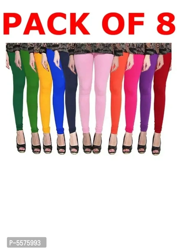 Womens Cotton Lycra Leggings Combo Offer for Women pack of 8