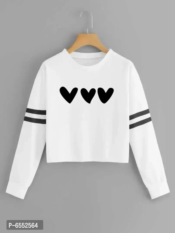 Womens Stylish Full Sleeve Printed Tshirt