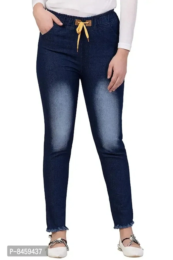 Classic Denim Solid Jeans for Women