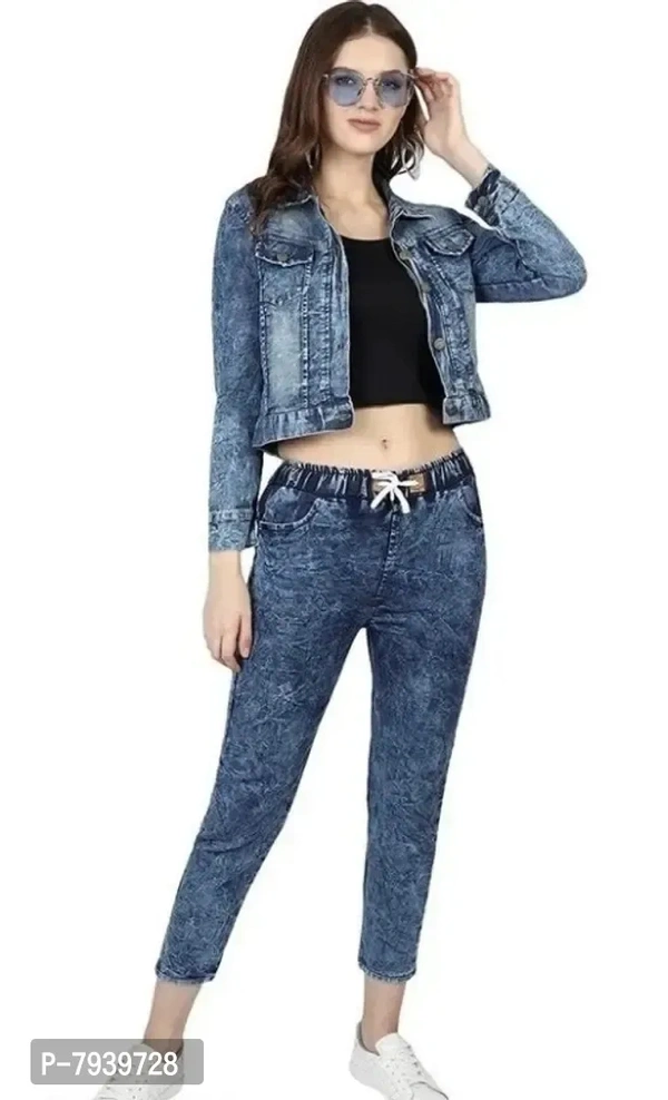 Stylish Denim Solid Womens Jeans