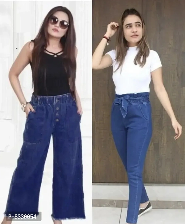 Martin Latest Denim Jeans/Joggers/Bell Bottom Trousers For Women/Girls Ladies