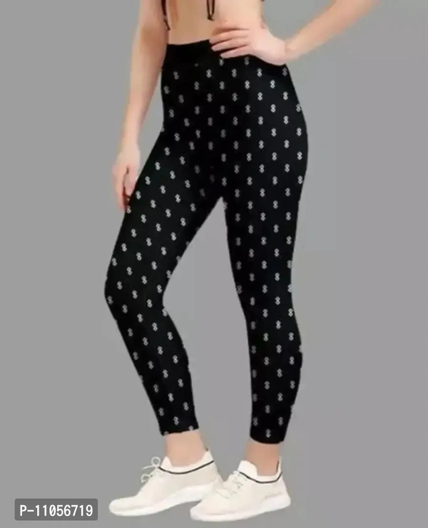 Fancy Cotton Blend Jeggings For Women