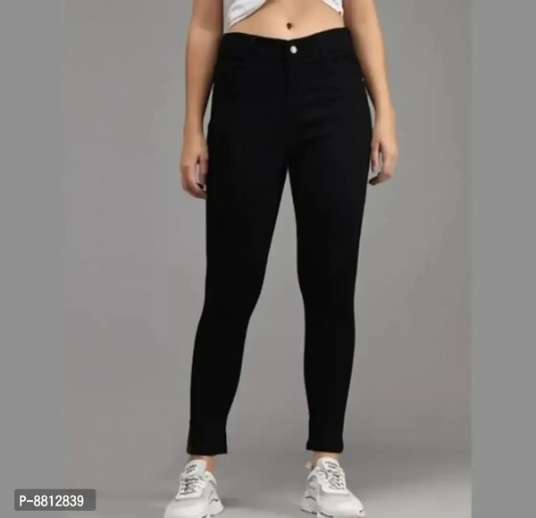 Classic Denim Solid Jeans for Women