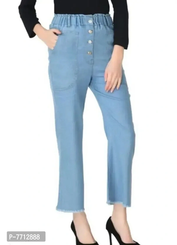 Trendy Fancy Full Length Stretchable Jeans Regular Women Denim Plazzo/Jeans For Girls