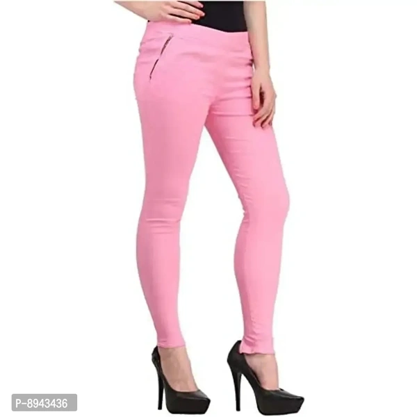 KIBA RETAIL Solid Polycotton Casual Multi-Colored Jegging for Women's/Girl's Pack of 1 (Size-28,30,32,34,36)