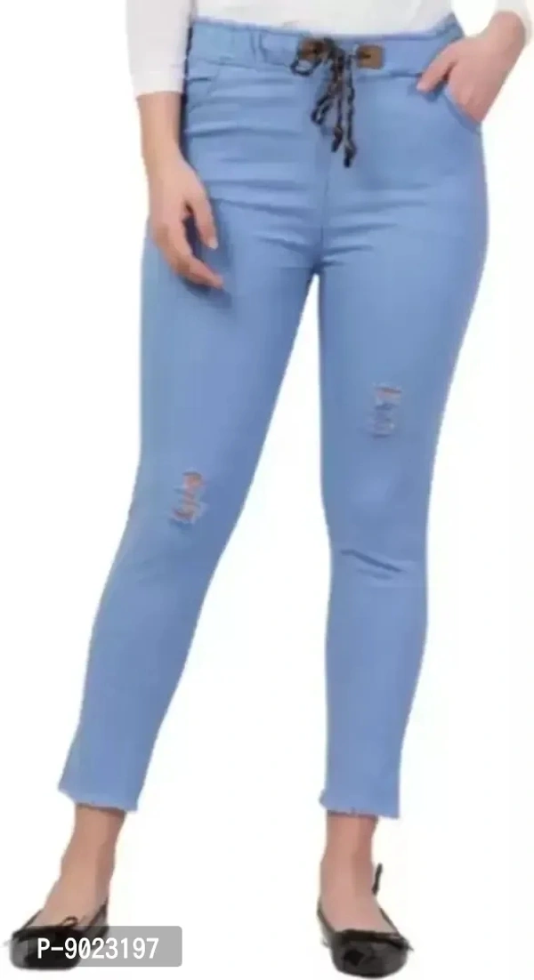 Stylish Solid Light Blue Jogger