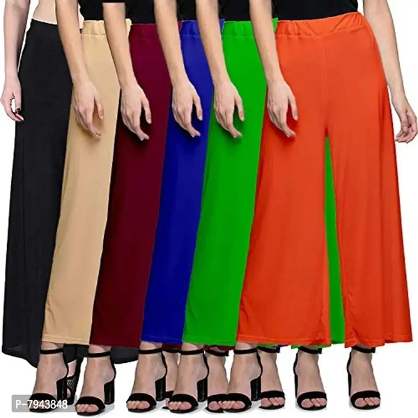 STYLE PITARA Women's Straight Fit Polyester Palazzo