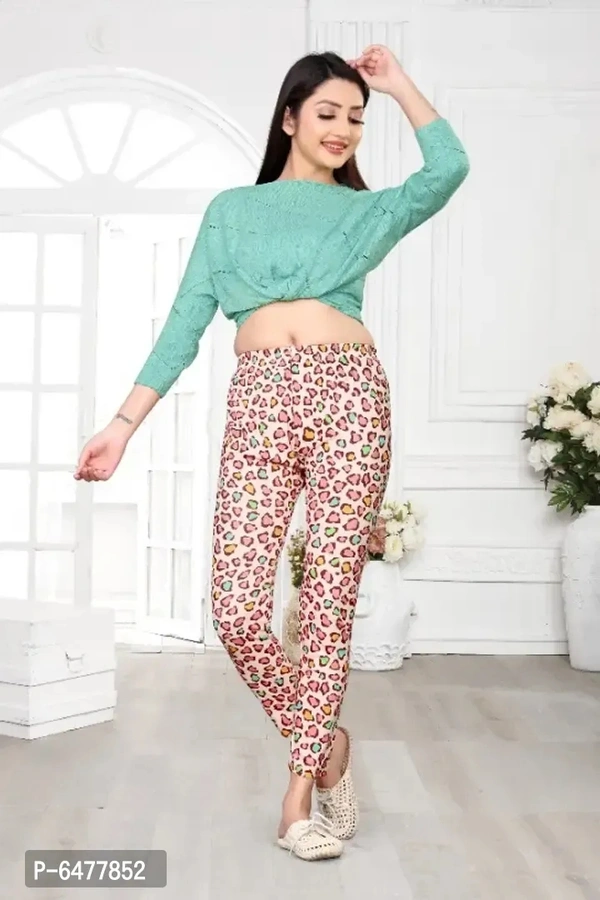 Gorgeous Summer Special Cotton Lycra Colorful Floral Printed Womens Leggings