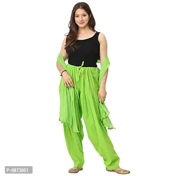 Endfashion Women's Semi Patiala Salwar with Dupatta – Cotton Blend