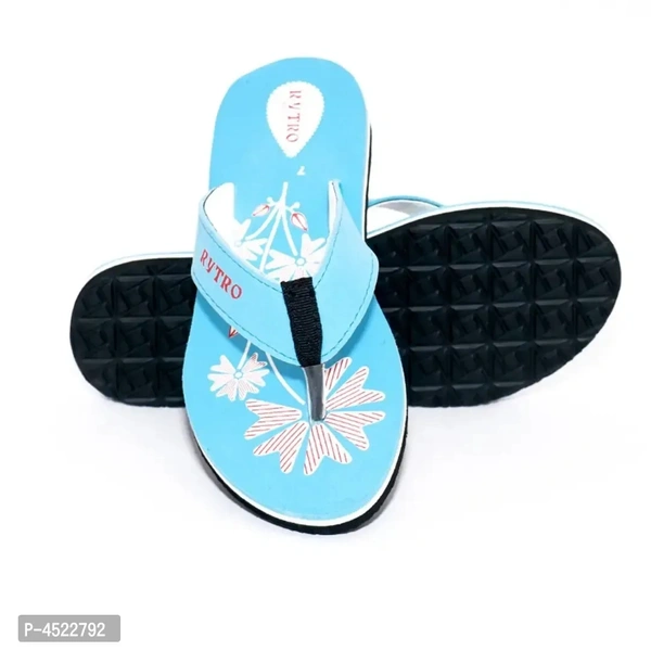 Women's Stylish and Trendy Brown Printed EVA Slippers