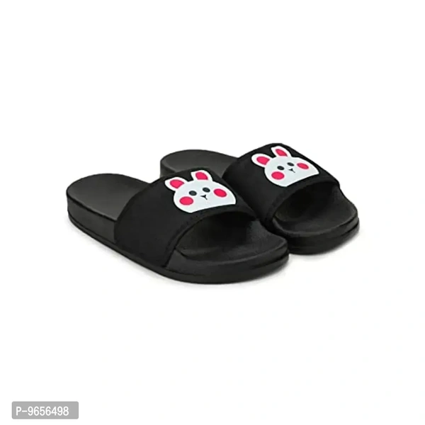 FOOTOX BE YOUR LABEL Women's Flipflop & Slipper FWF-02 (Black, numeric_7)