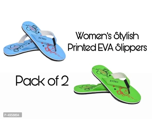Stylish and Trendy EVA Slippers Pack of 2