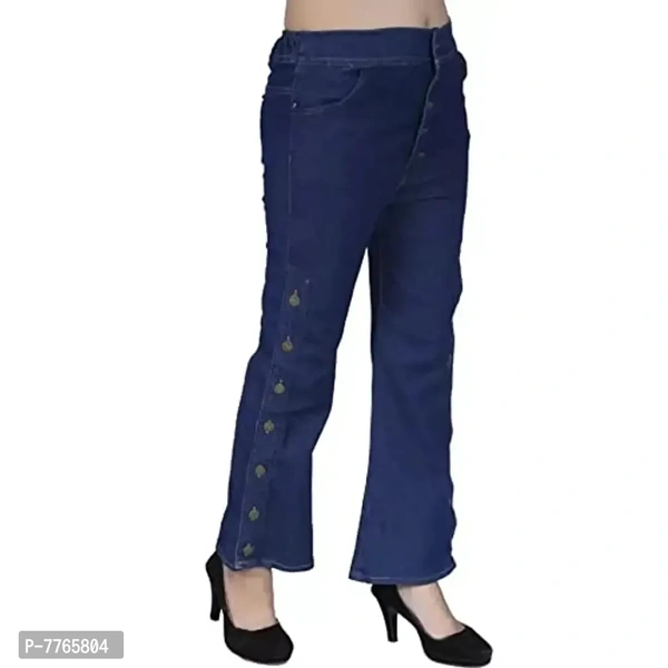 Aglobi Women's/Girl's Fancy Elegant Trendy Glamorous Denim Palazzo