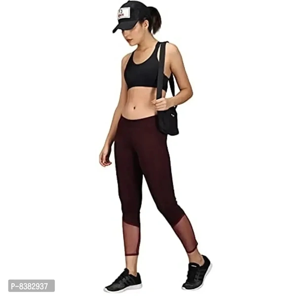 FAIRIANO Gym wear Workout Leggings Tights Ankle Length Stretchable Sports Leggings Yoga Track Pants for Girls Women