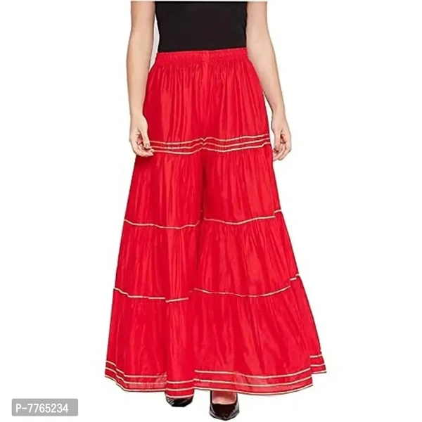 Aglobi Womens/Girls Gorgeous Trendy Sarara Palazzo (30, Red)