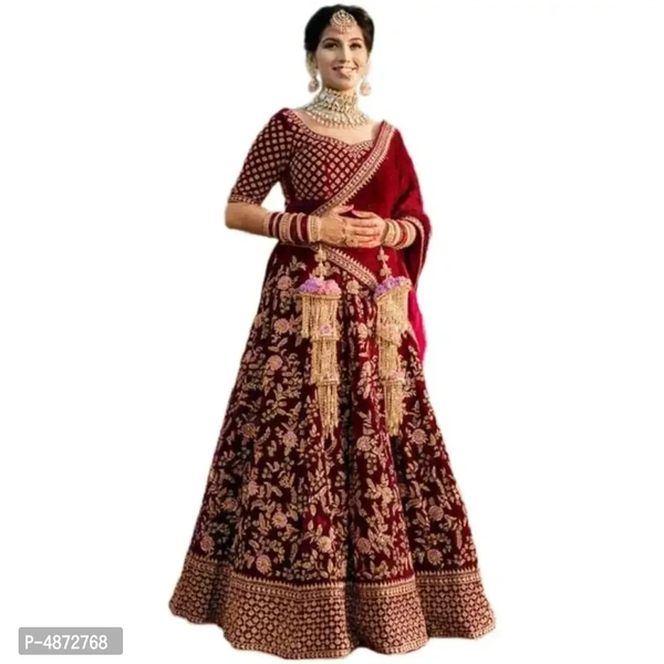 Beautiful Embroidery Velvet Lehenga Choli