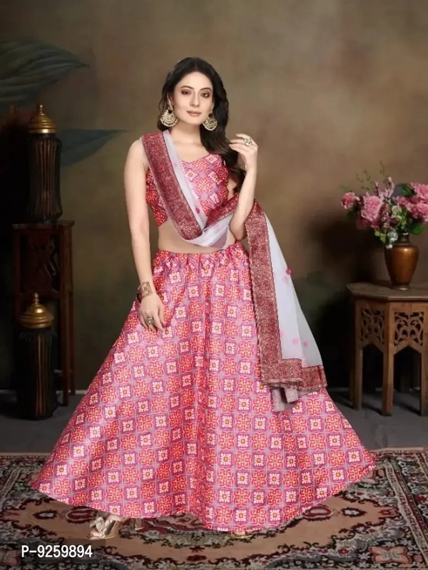 Designer Printed Lahenga Choli For Women