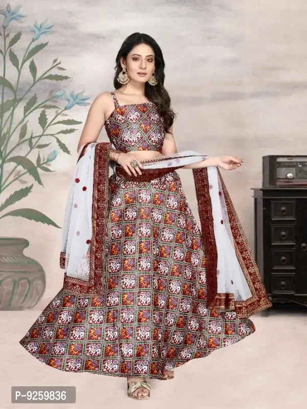 Designer Printed Lahenga Choli For Women