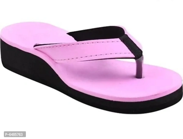 Fabulous Pink EVA Solid Flip Flops For Women