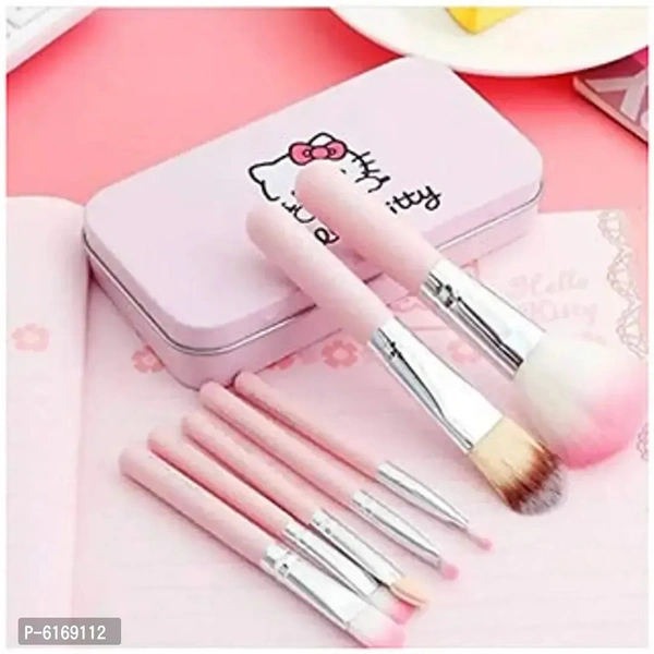 Hello Kitty Make Up Brush Set Pink (7 Pieces)