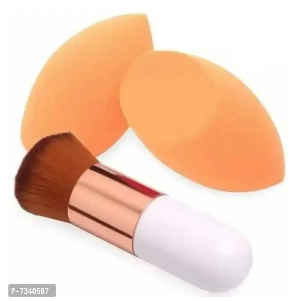 Best Quality Chubby Foundation Brush And 2 Sponge Puff