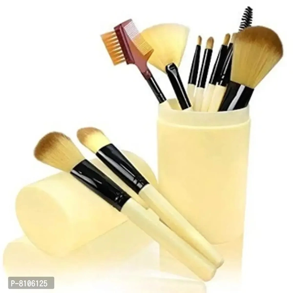 Beautify 12 Yohana makeup Brushes high quality in Cream color with box