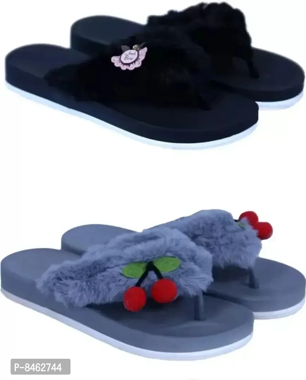 Fancy Fabric Girls Flip Flop Pack of 2