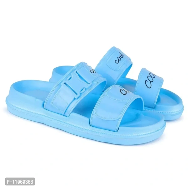 Elegant Blue EVA Solid Flip Flops For Women
