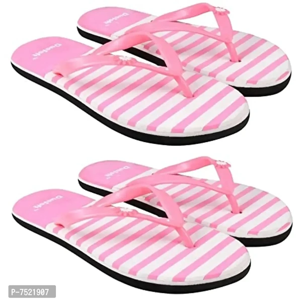 Duosoft EVA Flip Flop Padded Heel Slippers for Women & Girls – Super Soft Comfort, Pack of 2