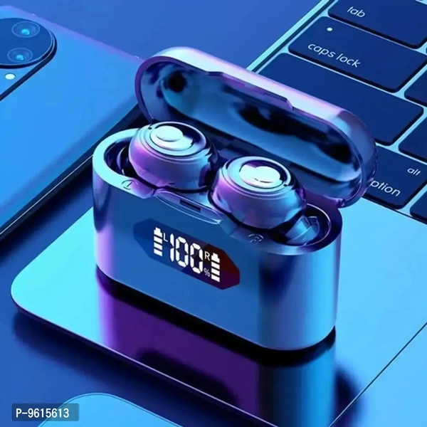 T37TWS Bluetooth V5.1 Earbuds Active Noise Cancelling with LED Display Portable Wireless Touch Control Earbuds TWS Earphone IPX5 Waterproof Headset with Torch fro Gaming Workout Streaming