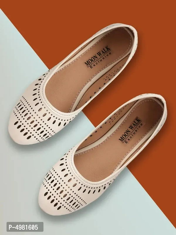 Women Stylish Beige Synthetic Bellies