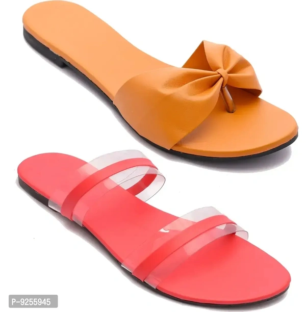 Stylish Synthetic Leather Flats For Women