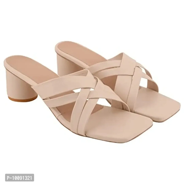 PINKTOES Block Slip On Sandal For Women And Girls