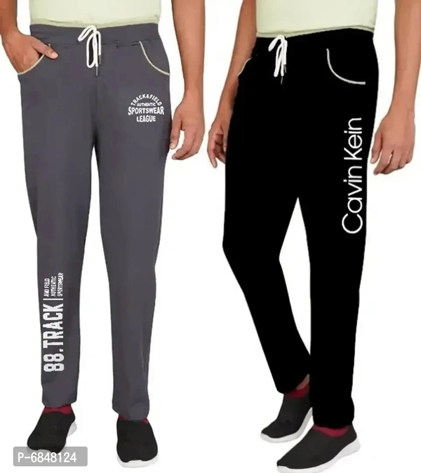 Men Cotton Blend Streachable Trackpant Combo Pack Of 2