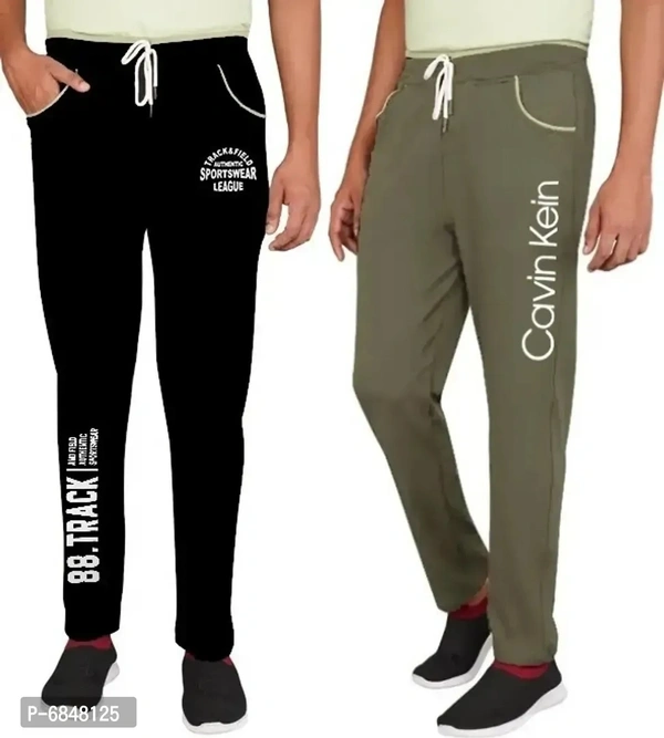 Men Cotton Blend Streachable Trackpant Combo Pack Of 2