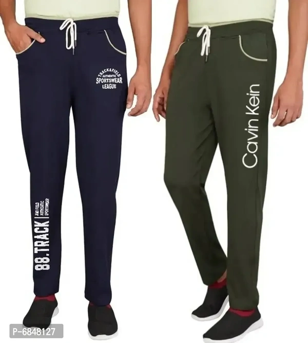 Men Cotton Blend Streachable Trackpant Combo Pack Of 2