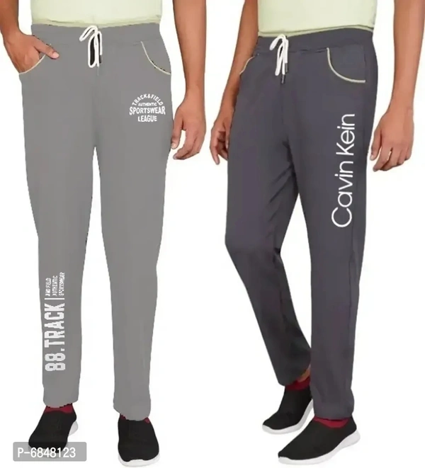 Men Cotton Blend Streachable Trackpant Combo Pack Of 2