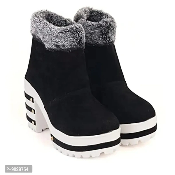 AASHEEZ Women's Latest Collections of Boots (AC-JD-005-Black-37)