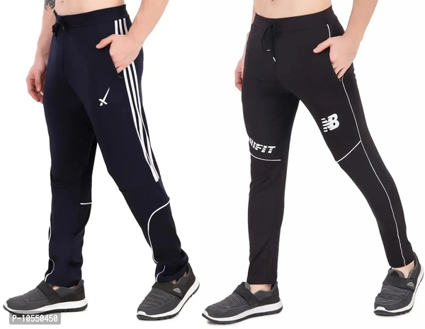 Stylish Cotton Lycra Streachable Regular Track Pants For Men