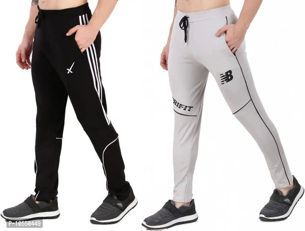 Stylish Cotton Lycra Streachable Regular Track Pants For Men