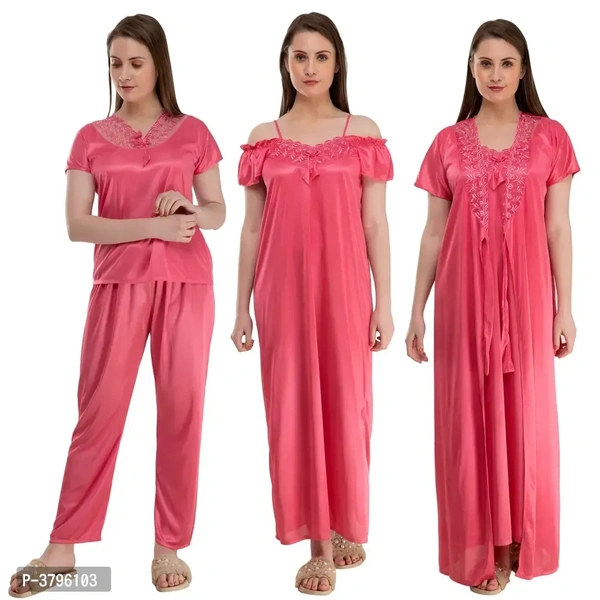 4 Pcs Nightwear Combo