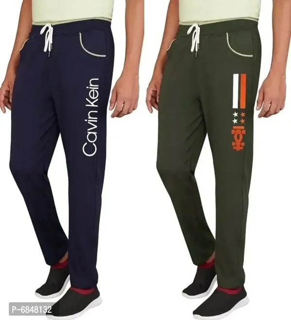 Men Cotton Blend Streachable Trackpant Combo Pack Of 2