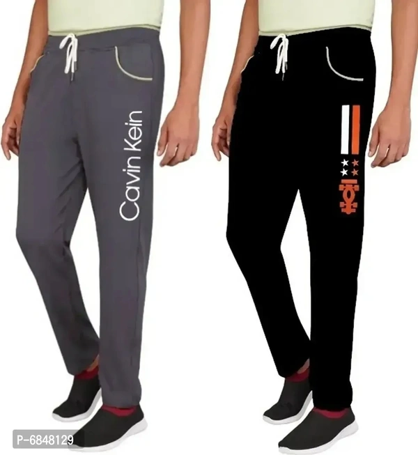 Men Cotton Blend Streachable Trackpant Combo Pack Of 2