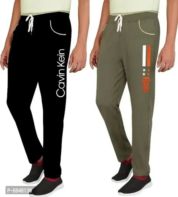 Men Cotton Blend Streachable Trackpant Combo Pack Of 2