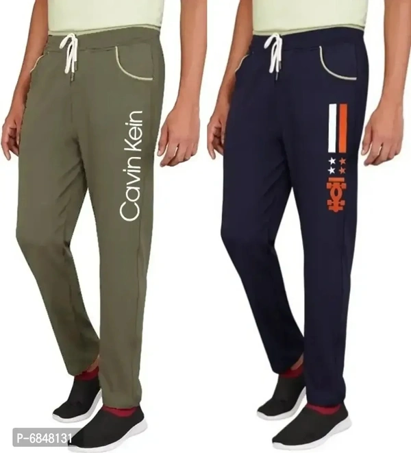 Men Cotton Blend Streachable Trackpant Combo Pack Of 2